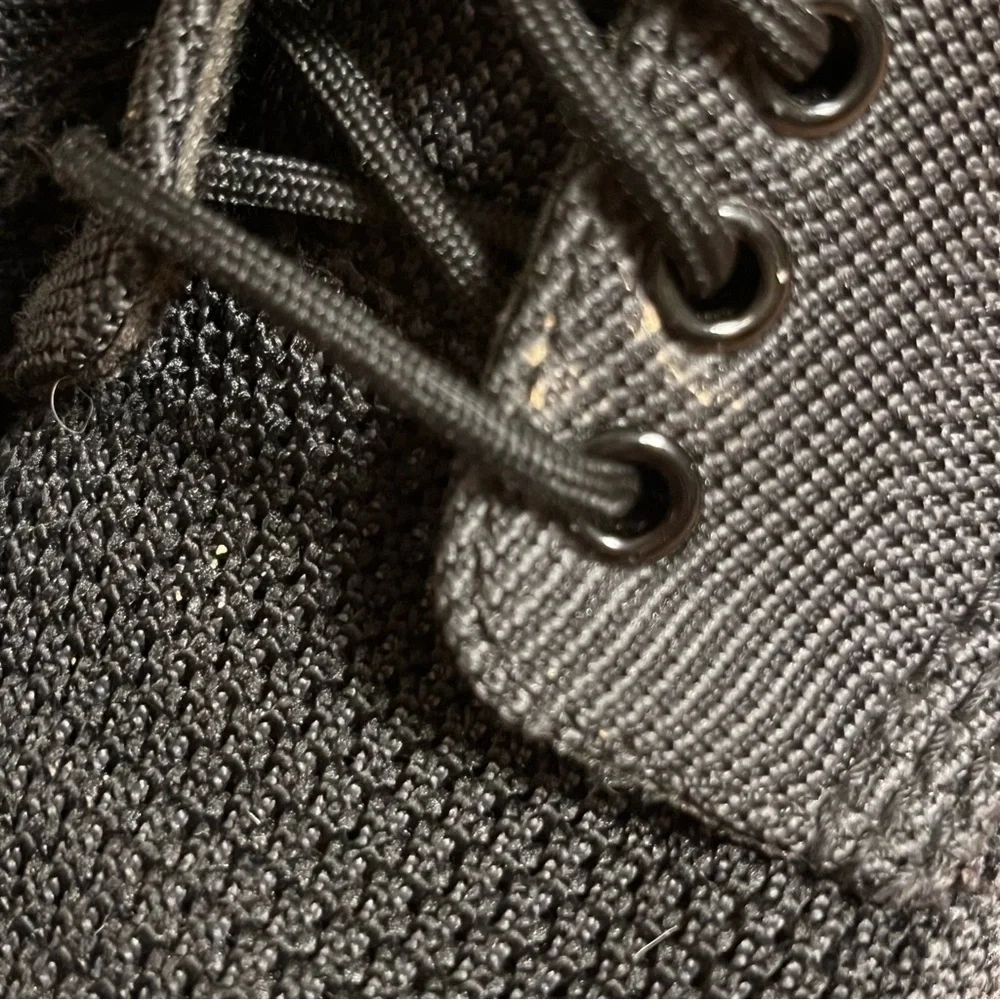 Dr. Martens Black Textured Rigal Knit 8 Eye Boots Combat Black Unisex — Size 7 - Picture 13 of 15